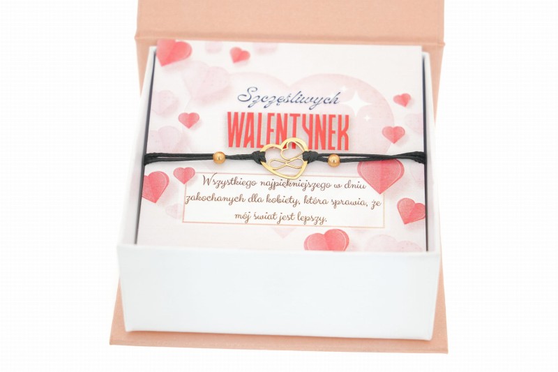 Bransoletka sznurkowa serce ze złota 585.jpg