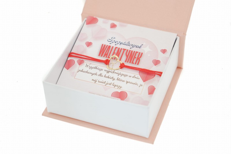 Bransoletka sznurkowa Złoty prezent na walentynki.jpg