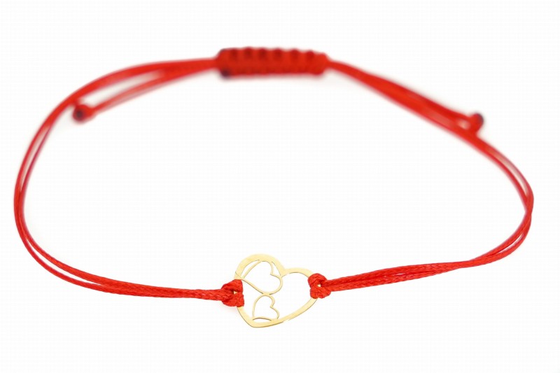 Bransoletka złote serca walentynki.jpg