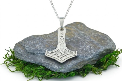 Srebrna Zawieszka Młot Thora Mjolnir