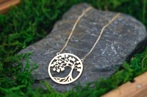 Naszyjnik Złoty Drzewko Szczęścia Próba 375