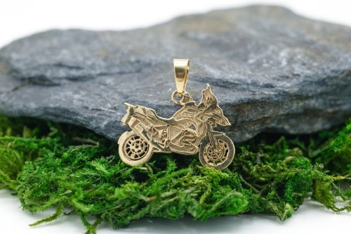 Złota Zawieszka Motocykl Motor BMW GS Enduro Próba 375