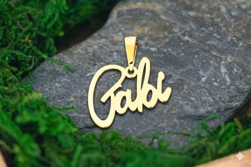 Złota Zawieszka Imię Gabi