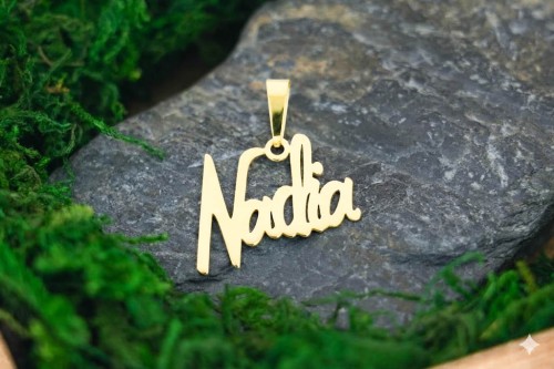 Złota Zawieszka Imię Nadia