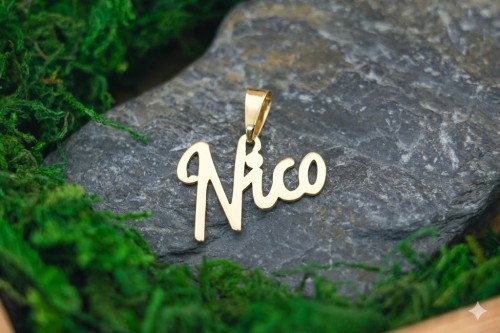 Złota Zawieszka Imię Nico