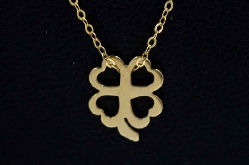 złoty naszyjnik koniczynka.jpg