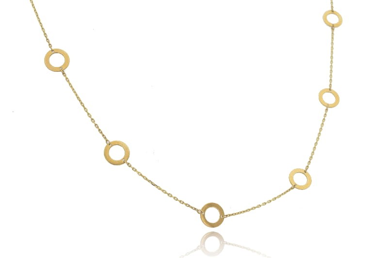 naszyjnik złoty kółeczka