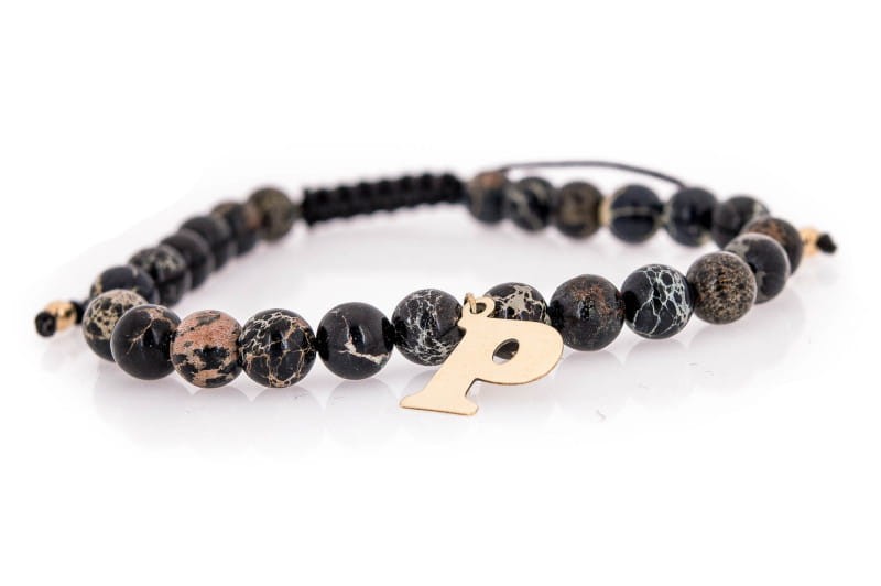 Bransoletka z Jaspisu i złota Literka.jpg