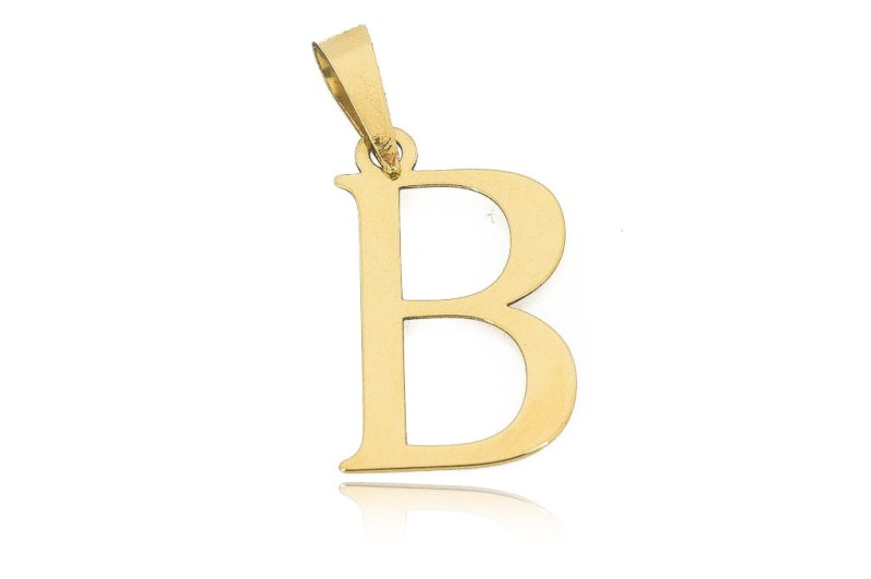 Złota zawieszka Literka Alfabetu