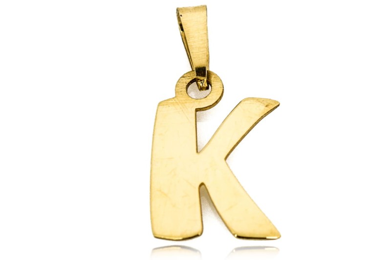 Złota zawieszka litera K.jpg
