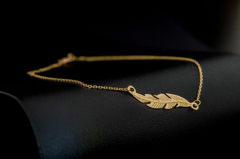 Złote pióro bransoletka ze złota.jpg