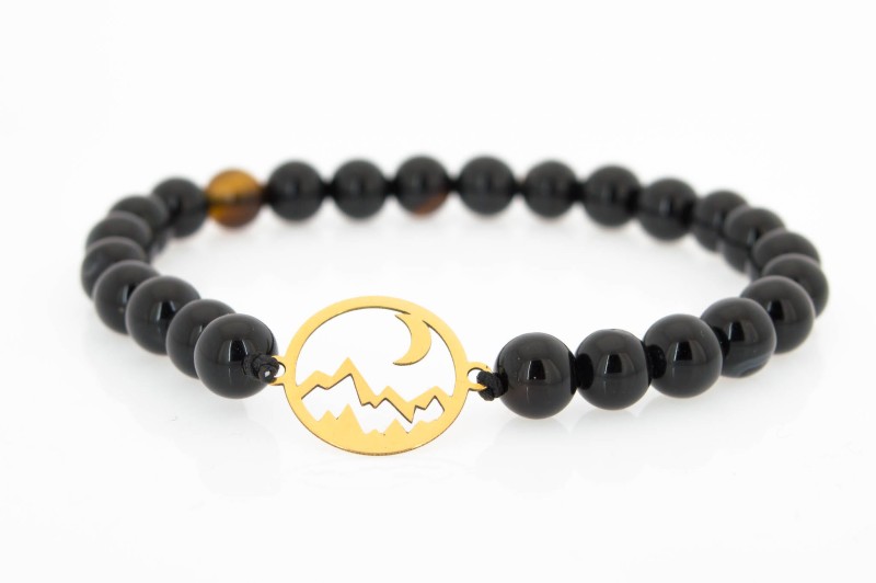 Męska bransoletka góry ze złota.jpg