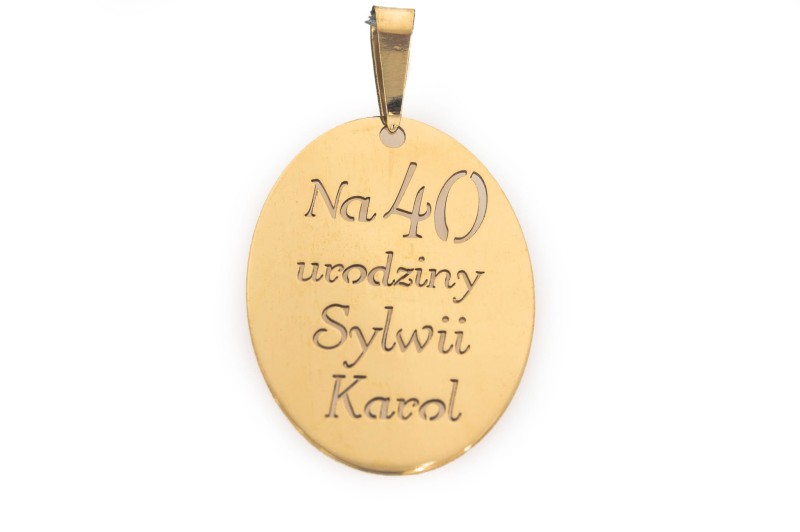 Złota zawieszka na urodziny jubileusz.jpg