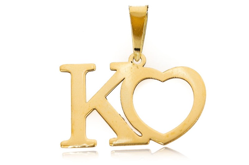 literka k z sercem zawieszka ze złota.jpg