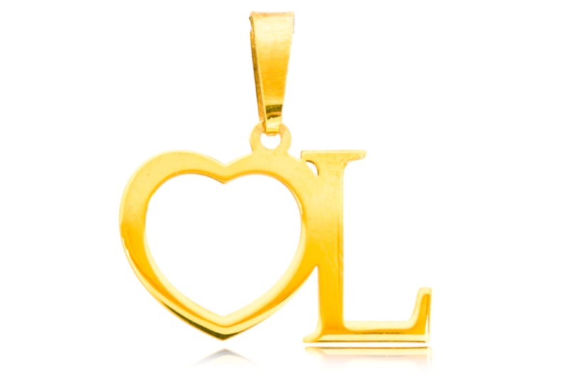 złota zawieszka litera L.jpg