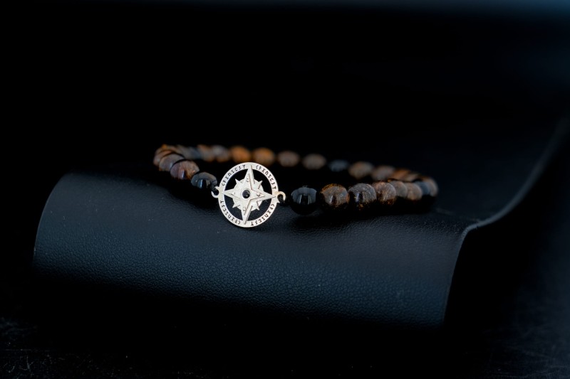 Męska bransoletka róża wiatrów.jpg