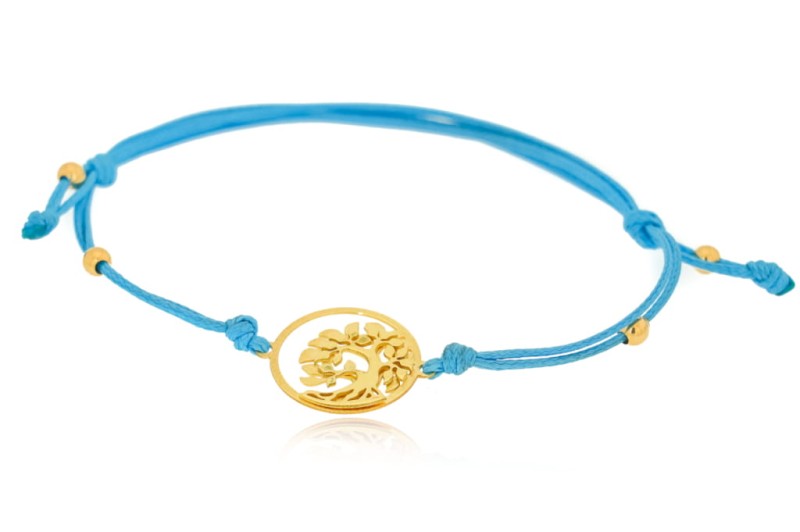drzewko szczęścia bransoletka na sznurku niebieskim.jpg