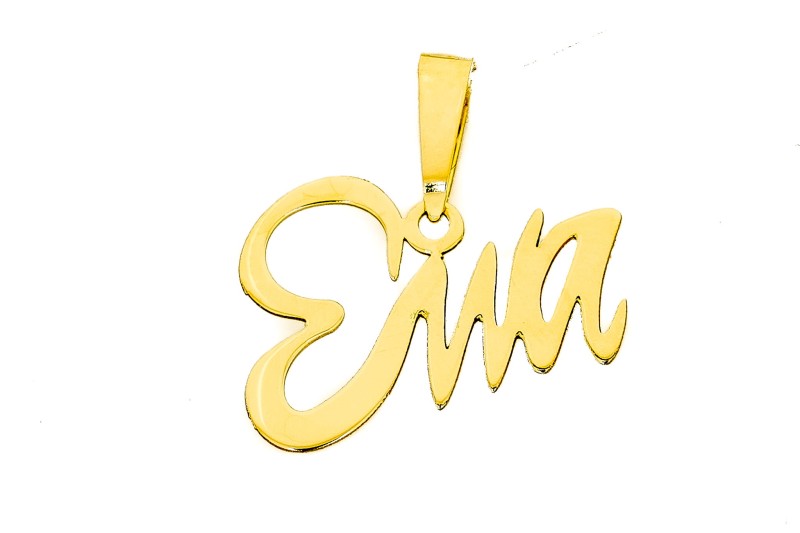 Złota zawieszka wisiorek imię Ewa.jpg