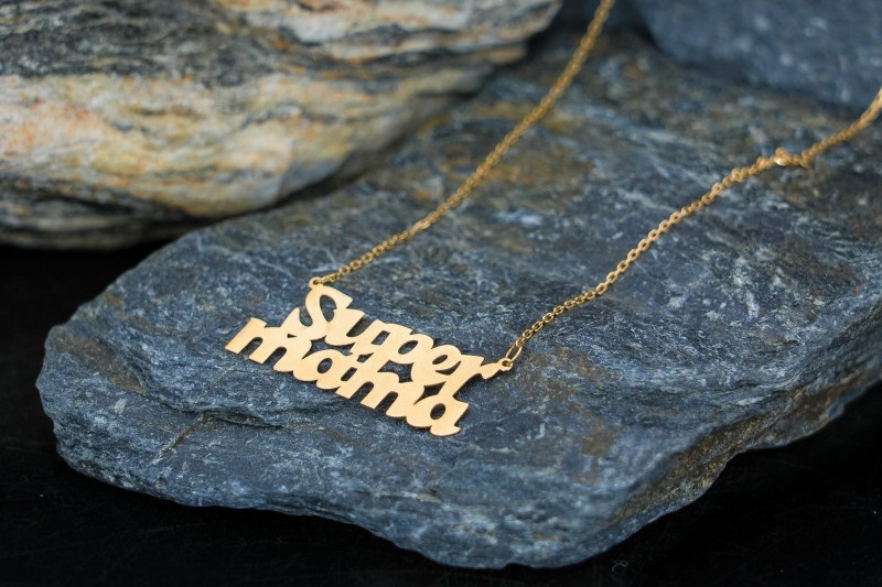 Super mama naszyjnik złoto dla mamy.jpg