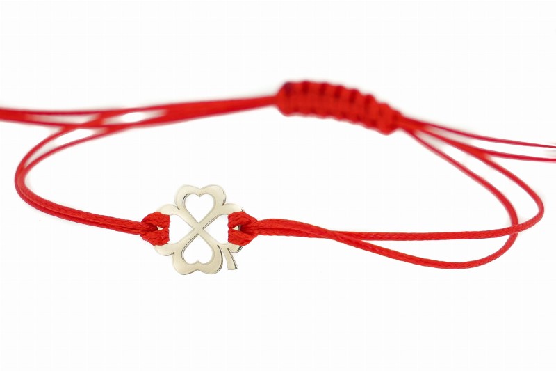 Srebrna bransoletka czterolistna koniczynka.jpg