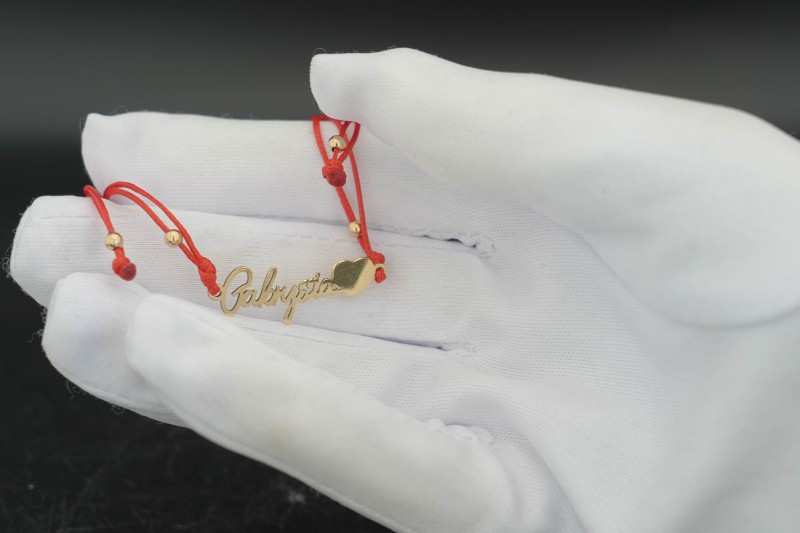 sznurkowa bransoletka z imieniem gabrysia złoto 585.jpg