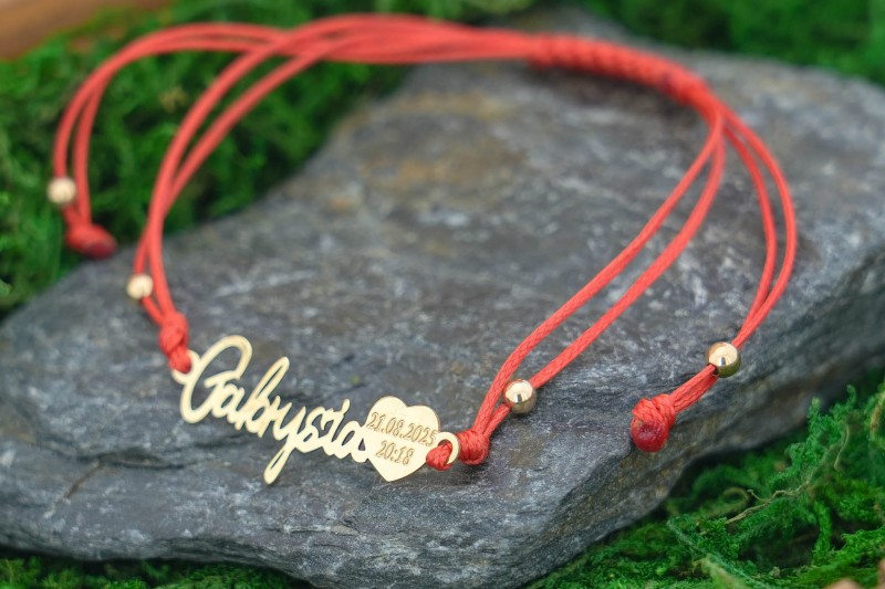 bransoletka sznurkowa gabrysia i grawerem złoto 585.jpg