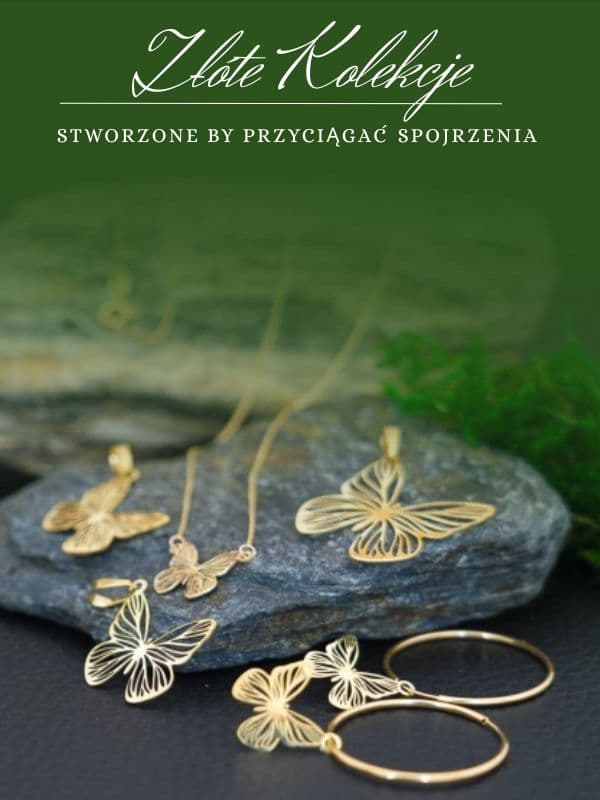 Biżuteria z motywem motyla www.jubilerpowidzki.pl Jubiler Powidzki
