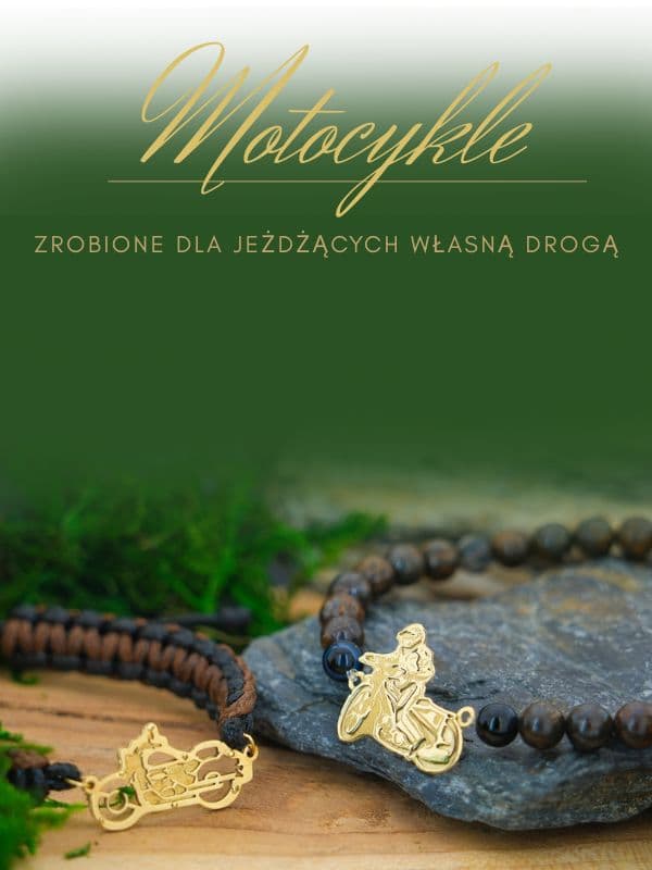 Biżuteria dla motocyklistów. Złote bransoletki, wisiorki www.jubilerpowidzki.pl Jubiler Powidzki